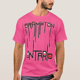 ブランプトンオンタリオ州旗 Tシャツ