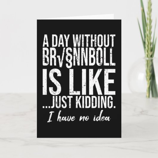 ブランボーおもしろいルのスポーツギフトアイディア カード (正面)