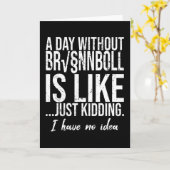 ブランボーおもしろいルのスポーツギフトアイディア カード (黄色い花)