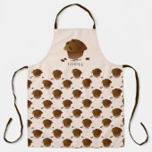 ブランマフィンタンブラウンマンガキャラクターネームフード エプロン (正面)