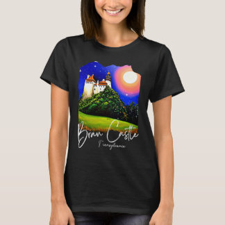 ブラン城 トランシルヴァニア ドラキュラの絵 Tシャツ