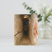 ブラン城、トランシルヴァニア、階段 ポストカード (スタンド正面)