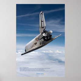 ブラン宇宙往還機が雲を抜ける ポスター