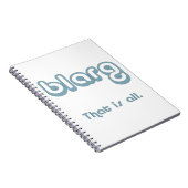 ブラーグ。 ノートブック (右側)