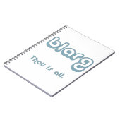 ブラーグ。 ノートブック (左側)