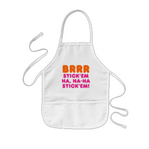 ブラースティックemハハハハスティックem! 子供用エプロン