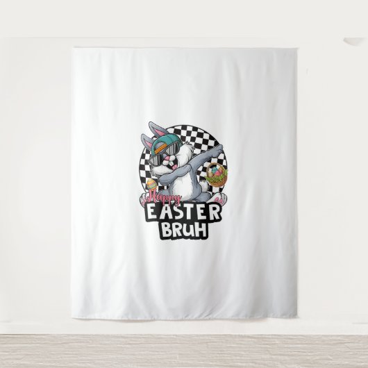 ブラーダビングラビットイースターデイエッグダブボーイズガールズ タペストリー (正面)