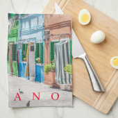 ブラーノにティータオルを置く キッチンタオル (四つ折り)