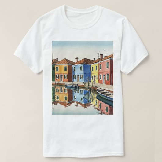 ブラーノ島 Tシャツ (デザイン正面)