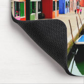 ブラーノ，イタリイタリアンアカラフルハウス&ボートカナル マウスパッド (コーナー)