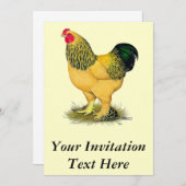 ブラーマ:バフ・ルースター 招待状 (正面/裏面)