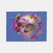 ブラームグラマラスグリッター フリースブランケット (正面(横))