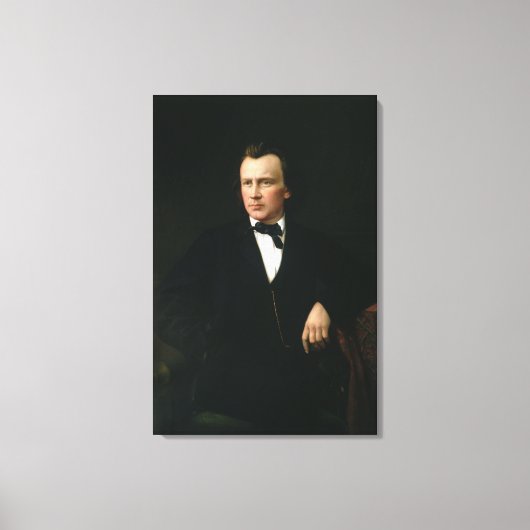 ブラームス、1860年 キャンバスプリント (正面)