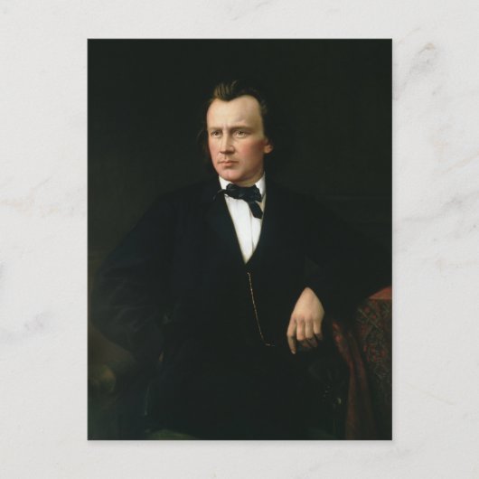 ブラームス、1860年 ポストカード (正面)