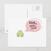 ブラー・フロッグ ポストカード (正面/裏面)