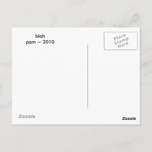 ブラー ポストカード (裏面)