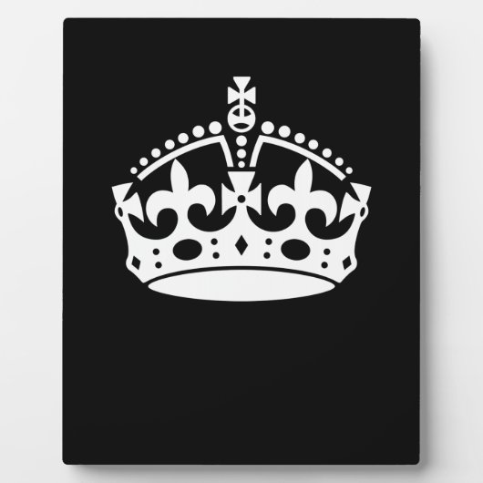 ブラ保ックデコールの静かなクラウン フォトプラーク (正面)