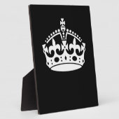 ブラ保ックデコールの静かなクラウン フォトプラーク (側面)