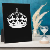 ブラ保ックデコールの静かなクラウン フォトプラーク (側面)