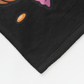 ブラ幽霊ハロウィーンかわいい幽霊のトリックまたはトリートカバー フリースブランケット (角)