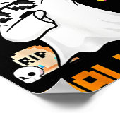 ブラ幽霊ハロウィーンかわいい幽霊のトリックまたはトリートカバー ポスター (角)