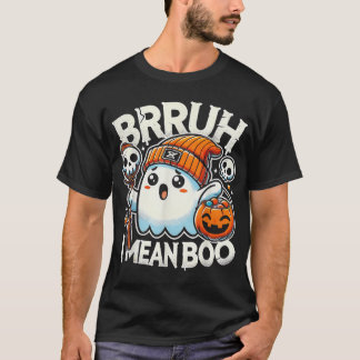 ブラ幽霊ハロウィーン幽霊ブー私はブー飴の意 Tシャツ