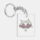 ブラ感謝していー キーホルダー (正面左)