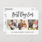 ブラ最高のシスクリ結婚プトの日の3枚の写真 ポストカード (正面/裏面)