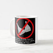 ブラ無し4uuか女性 コーヒーマグカップ (正面左)