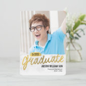 ブラ素朴シ卒業発表招待状 招待状 (スタンド正面)