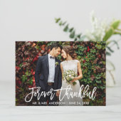 ブラ結婚シの脚本モダンが永遠に感謝の写真 サンキューカード (スタンド正面)