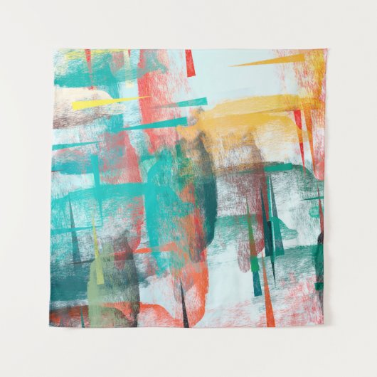 ブラ絵画シ。キャ芸術的ンバスミックスユニーク型枠O タペストリー (正面)