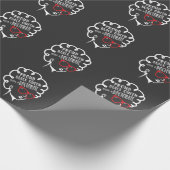 ブラ誇りを持ったック·クイーン博士号卒業 ラッピングペーパー (角)