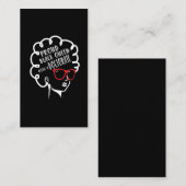 ブラ誇りを持ったック·クイーン博士号卒業 名刺 (正面/裏面)