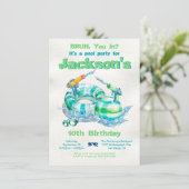 ブラ誕生日プールパーティー 招待状 (スタンド正面)