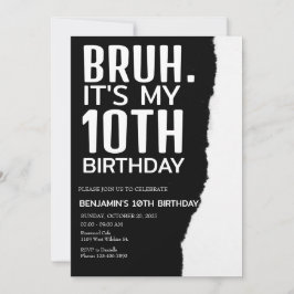 ブラ誕生日招待状ブー私の誕生日 招待状