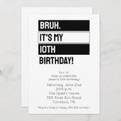 ブラ誕生日招待状 シーズンカード (正面/裏面)