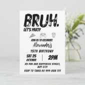 ブラ誕生日10代の若者誕生日10代の、ボーイパーティー 招待状 (スタンド正面)