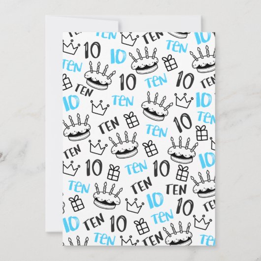 ブラ誕生日 招待状 (裏面)