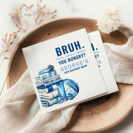 ブラ…ユーハングリーブループールパーティーボーイ誕生日 スタンダードカクテルナプキン