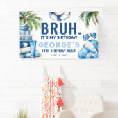 ブラ…俺の誕生日だ!男の子の誕生日パーティー 横断幕 (インサイチュ)