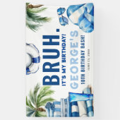 ブラ…俺の誕生日だ!男の子の誕生日パーティー 横断幕 (縦)