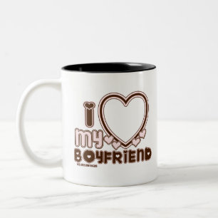 ブラloveウンbf ツートーンマグカップ