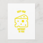 ブリの面白い誕生日パンの、ユーモアあふれるチェーズのダジャレ ポストカード (正面)