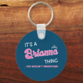 ブリアナの事で分からないんだ キーホルダー (正面)