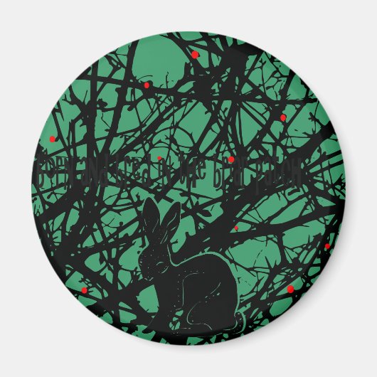 ブリアパッチのトリックスターウサギ マグネット (正面)