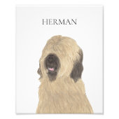 ブリアパーソナライズされたード フォトプリント            (正面)