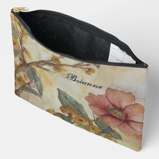 ブリアンズピローララージコスメティックバッグ アクセサリーポーチ (見開き)