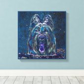 ブリアードブルースター絵画リーナイトスタイル キャンバスプリント (インサイチュ (ウッドフロア))