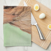 ブリアード絵画ズ – かわいいオリジナルドッグアート キッチンタオル (四つ折り)